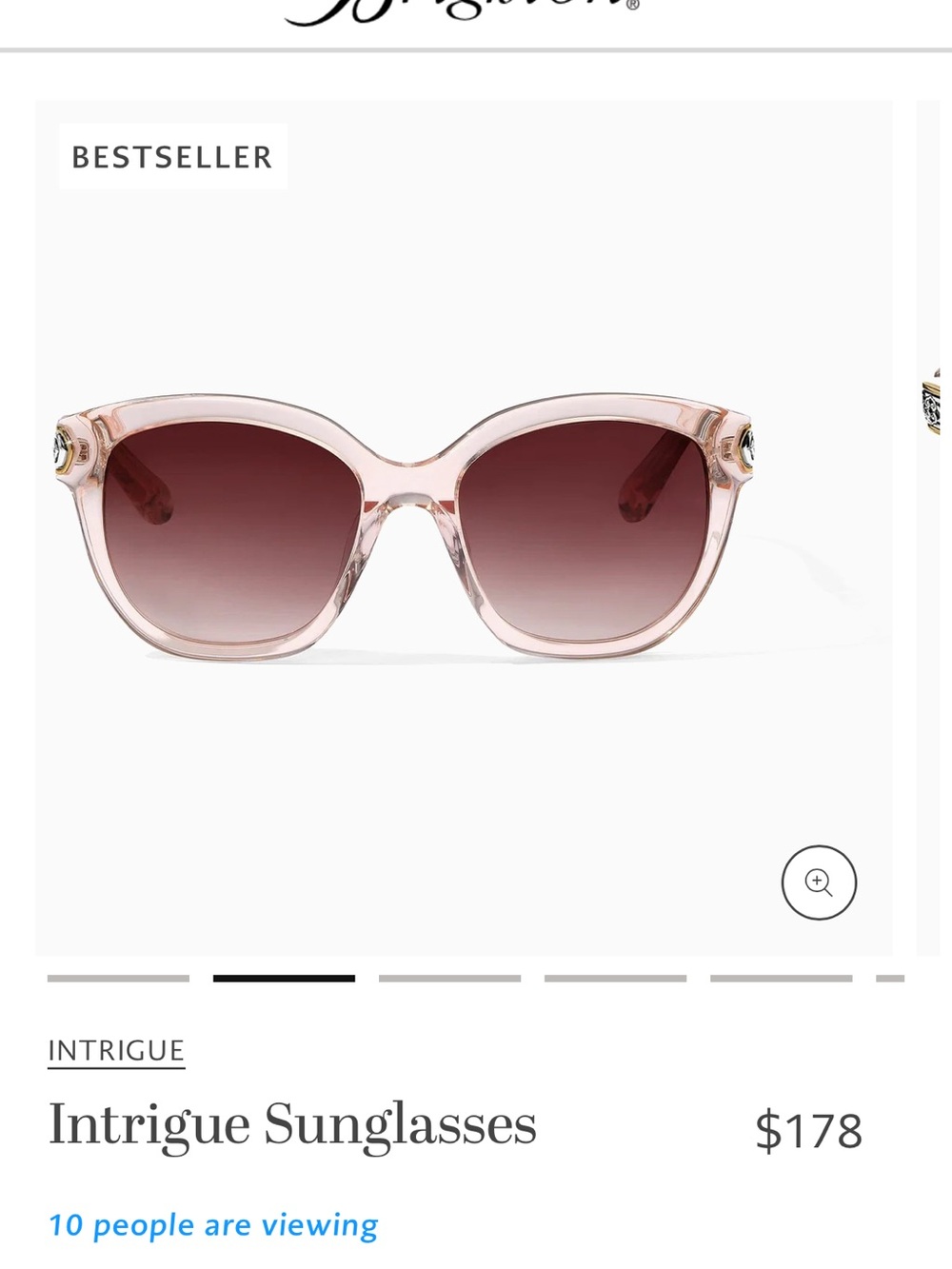 Brighton Intrigue Pink Gradient Sunglasses